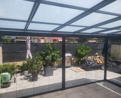 Cerramiento porche en Madrid