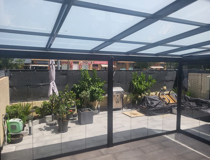 Cerramiento porche en Madrid