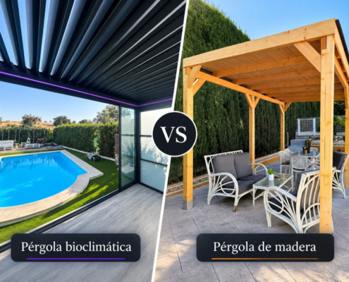 Pérgolas bioclimáticas Vs Pérgolas de madera