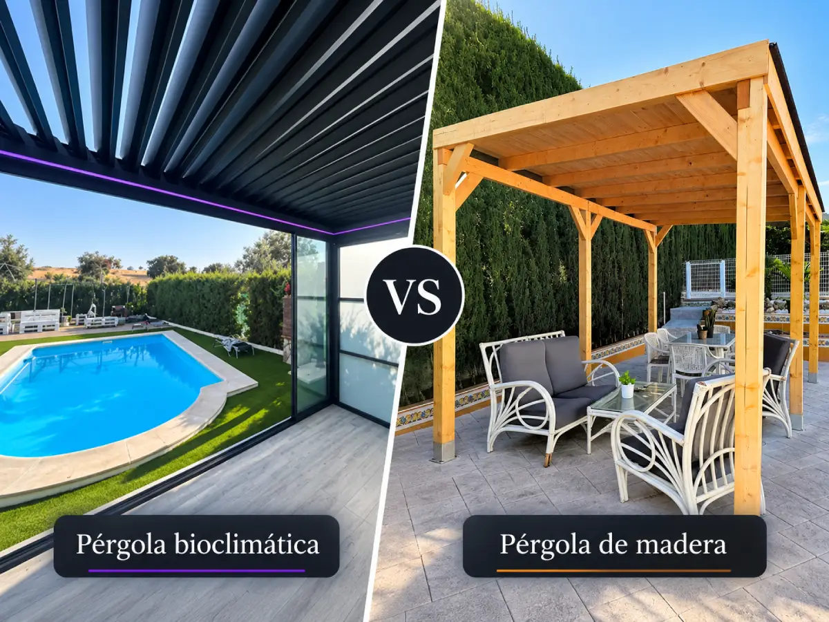 Pérgolas bioclimáticas Vs Pérgolas de madera