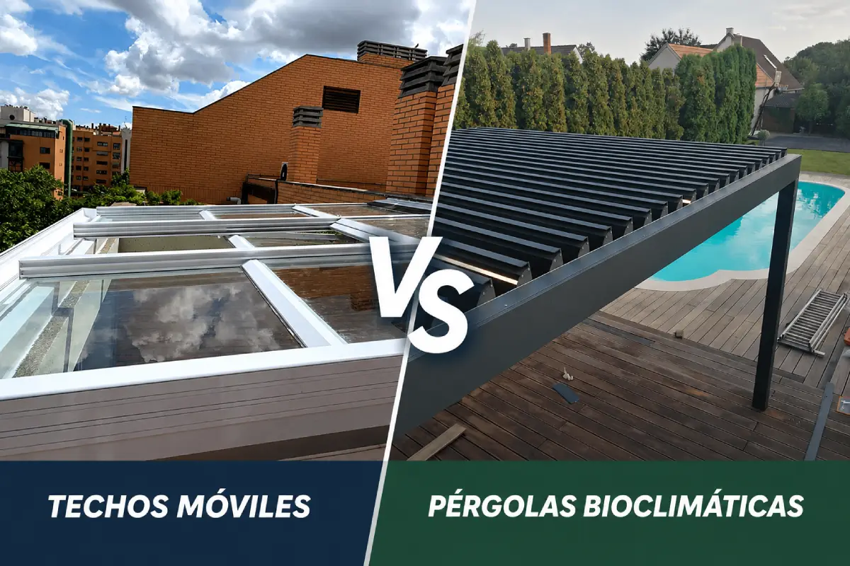 techos móviles vs pérgolas bioclimáticas