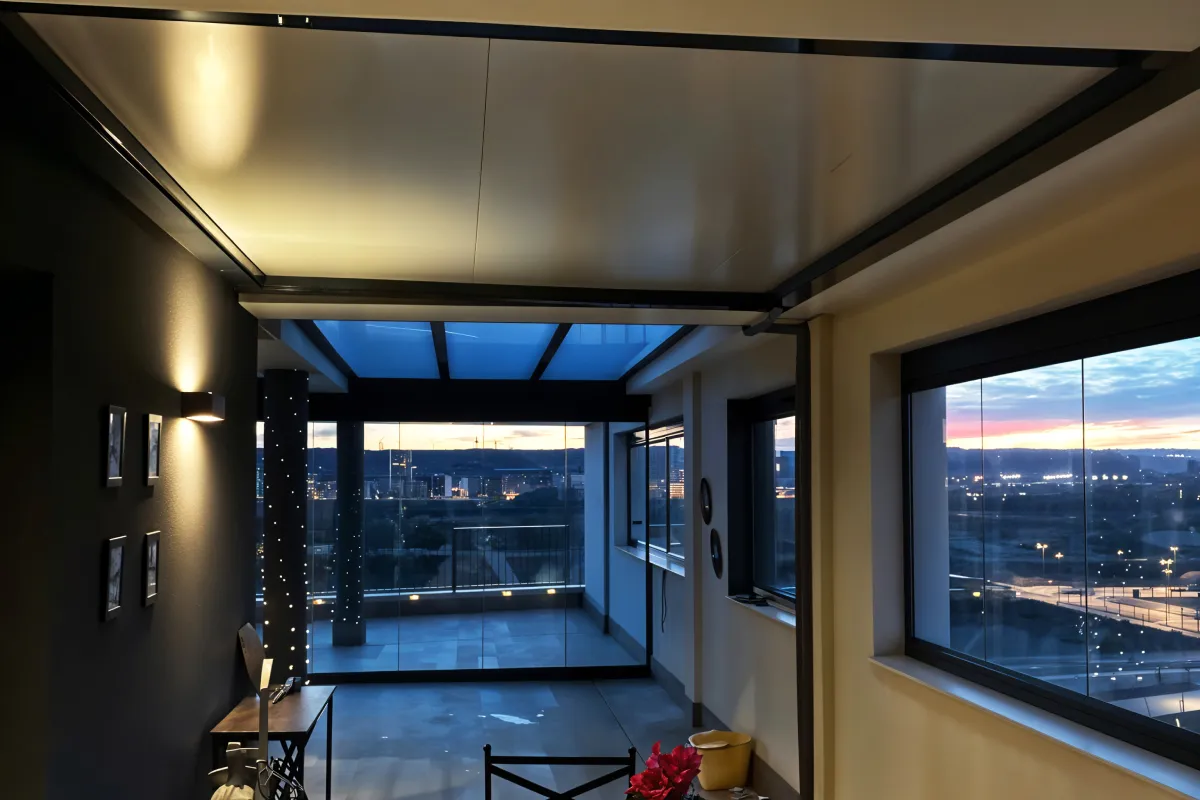 Techo de panel sándwich para terraza
